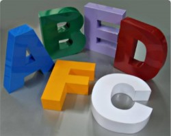 3D letters